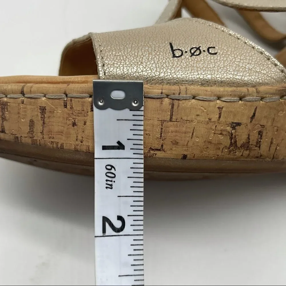 b.o.c. wedge sandals Sz 10M